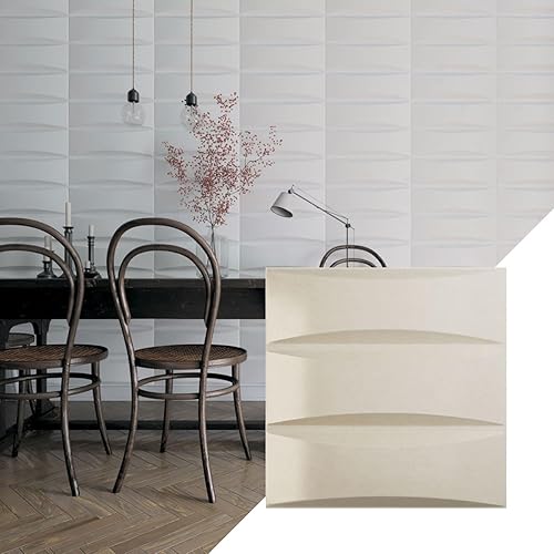 Miniatura 7 de Ekena Millwork 19 58 pulgadas de ancho x 19 58 pulgadas de alto, tradicional EnduraWall decorativo 3D, acero desgastado (cubre 2.67 pies cuadrados