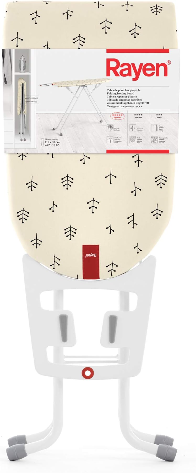 RayenFoldable Folding Ironing Board, Space Saver and ready for Travel