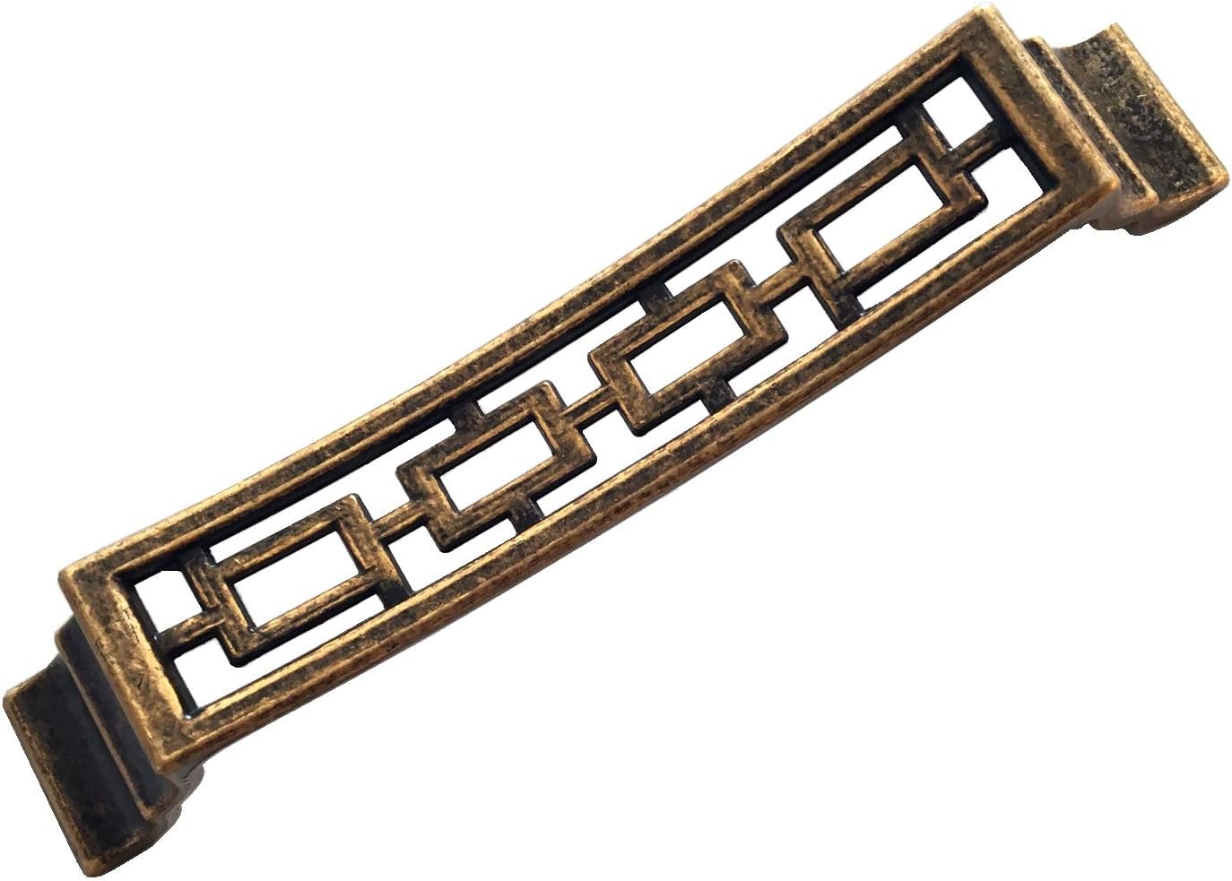 5" C-C Vintage Style Drawer Pull Antique Brass Knob Cabinet Handle Dresser Pulls Kitchen Door Handles Hardware 128 mm Centers (L:6.1" (157 mm)/C-C:5" (128 mm))
