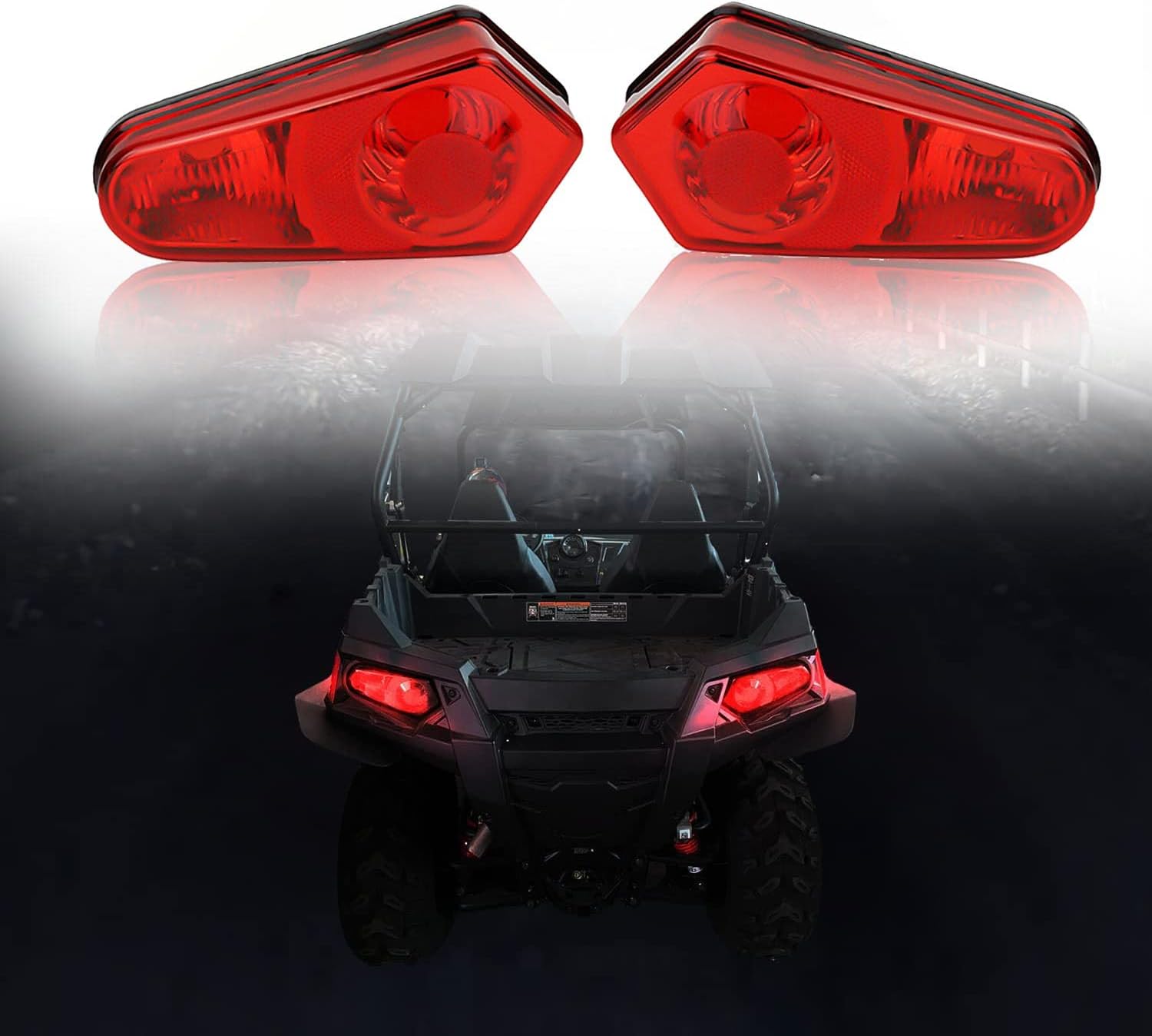 Tänzedzm Red RZR Tail Lights Assembly Rear Brake Lights