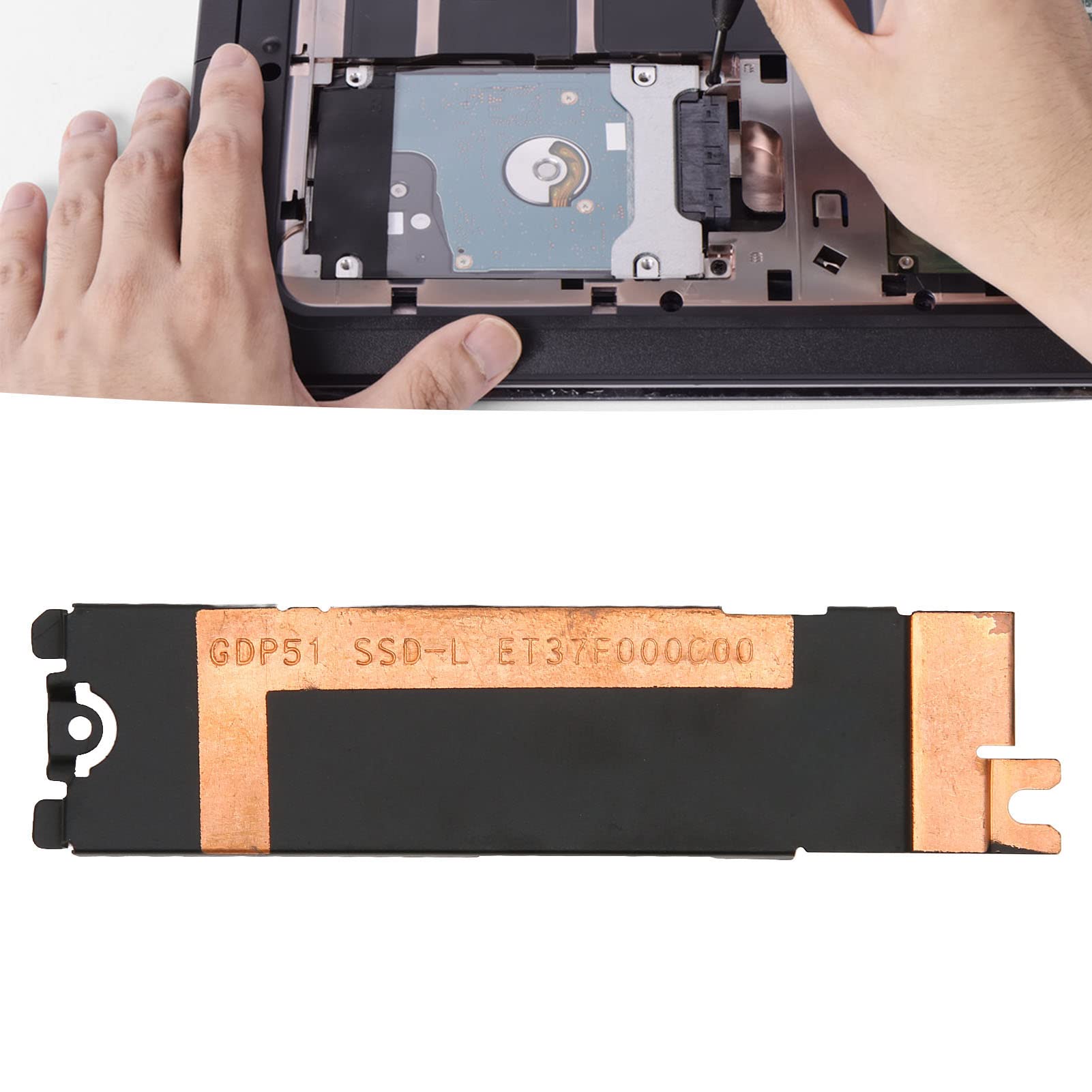 Osłona Radiatora SSD, Rozpraszania Ciepła SSD do Dysku SSD Nvme M.2 NGFF, Wspornik Termiczny Laptopa Osłona Termiczna do XPS 15 9500 9510 9520
