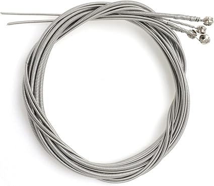 CashBeat Stainless Steel 4 String Bass Guitar Strings, Electric Bass 4 Strings Replacement Set with Small Ball Ends, Compatible with Acoustic Bass, 4 String Bass Instrument Accessories