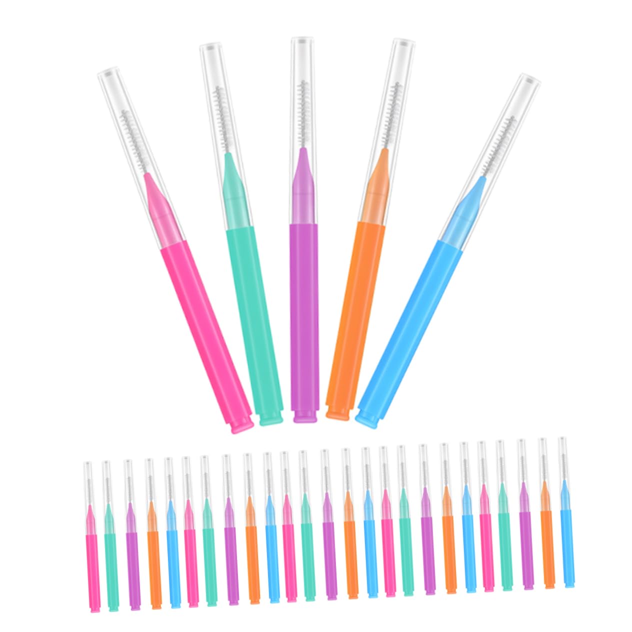 GLEAVI 250piezas Cepillos Interdentales Para Brackets De Portátiles Para Limpieza Eficaz y Cómoda De Espacios Difíciles De