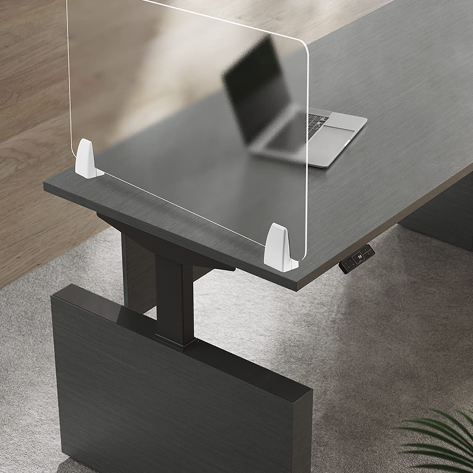 THKSGIV Acrylic Desk Divider - Transparent Office Partition for Privacy, Waterproof, Perfect Home & Classroom, Effective Workspace Separation Solution.