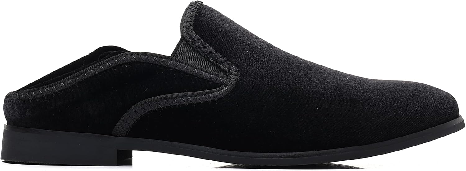 COSIDRAM Men's Casual Loafers Velvet Comfort Classic Foldable Heel 2-Way Wear Slip On Fashion Slippers Walking Shoes - Image 3