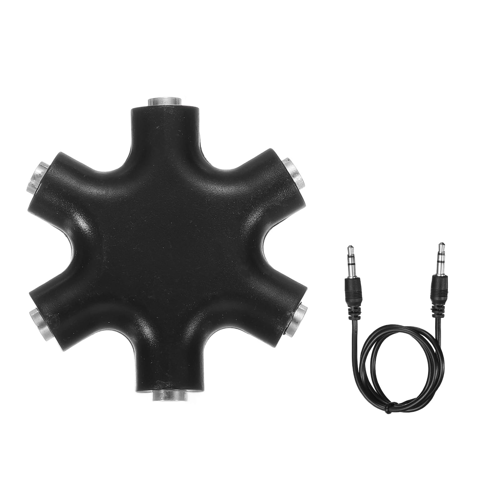 Adaptador divisor de conector de audio para conectar cinco auriculares 7