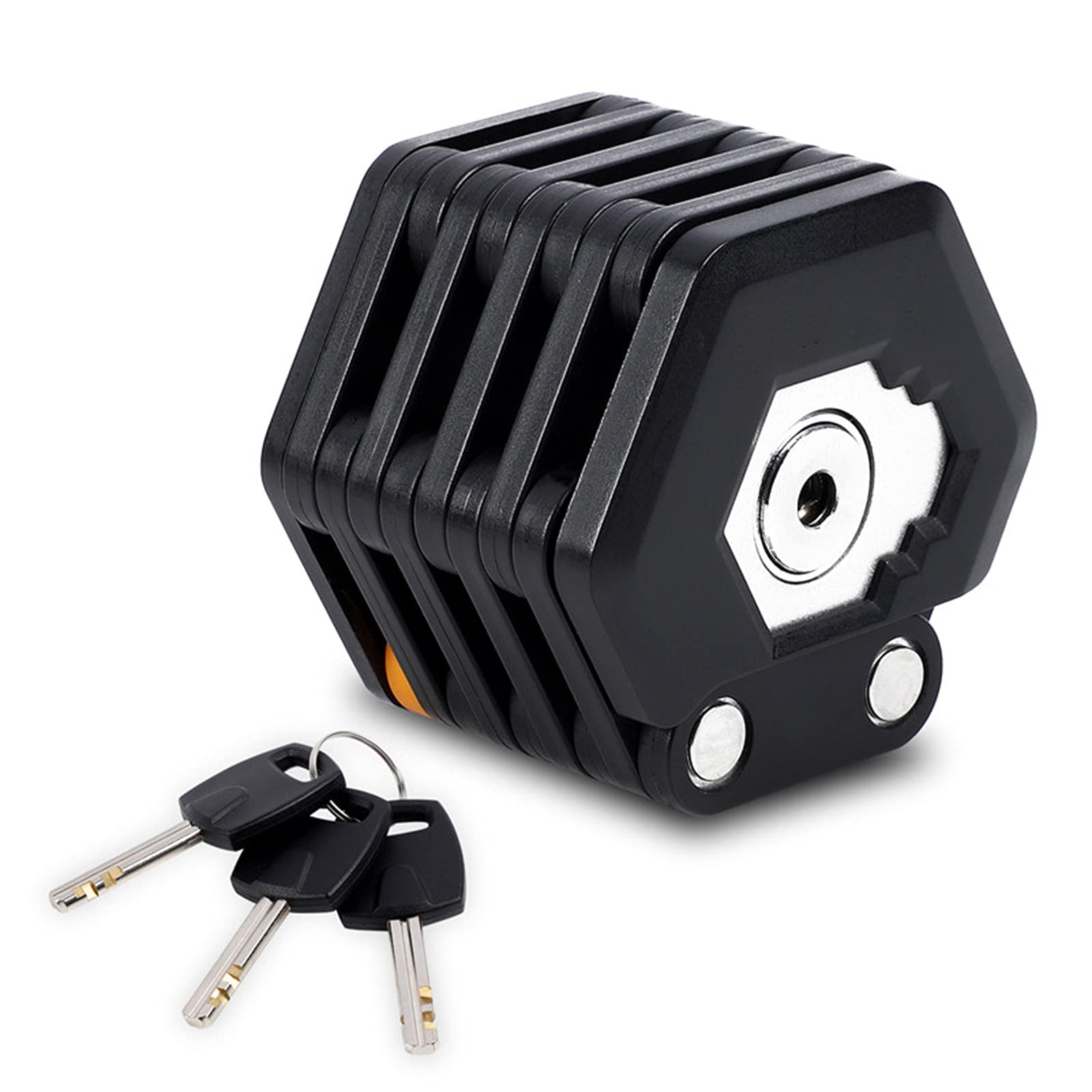 Serrure de Vélo Pliante VTT Vélo de Route Alliage d'acier Antivol Pliable Hambourg-Lock Clé Accessoires de Cyclisme Serrures de Sécurité