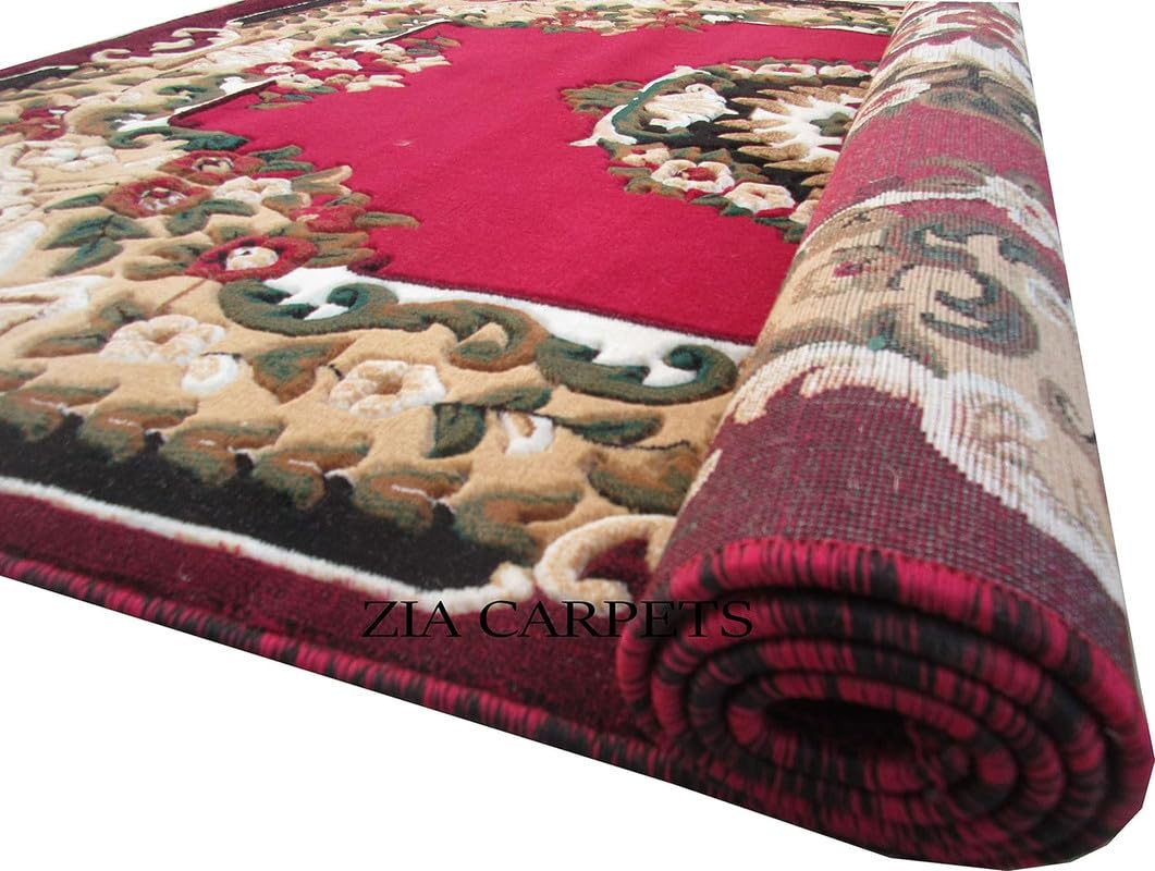 SUPPLE CARPETS Acrylic Carved Embossed Thick Rectangular Carpet for Living Room 5 X 7 Feet-image-37