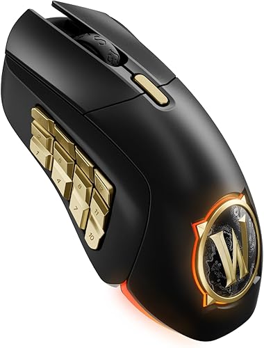 SteelSeries Aerox 9 Wireless: World of Warcraft Edition - Artículo gratuito en el juego - Mouse MMO Gaming - 18 botones programables - Ligero -