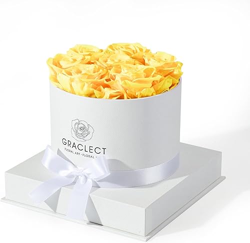 Miniatura 14 de Flores para entrega Prime - Rosas preservadas en una caja - Flores para siempre, rosas inmortales, regalos de cumpleaños de rosas eternas para ella