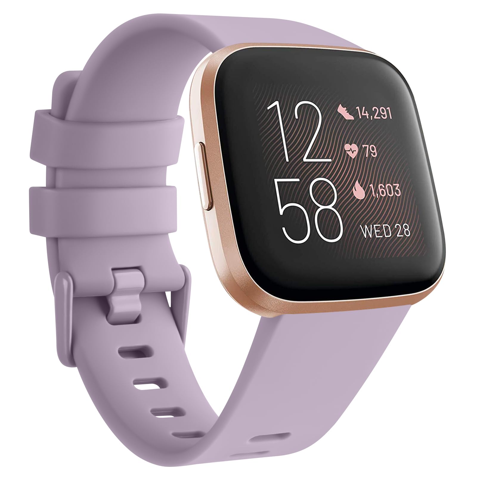 for Fitbit Versa Straps/Fitbit Versa 2 Straps/Fitbit Versa Lite Strap,Silicone Sport Replacement Straps Compatible with Fitbit Versa Lite/Fitbit Versa 2/Fitbit Versa for Women Men (Pack D - Image 3