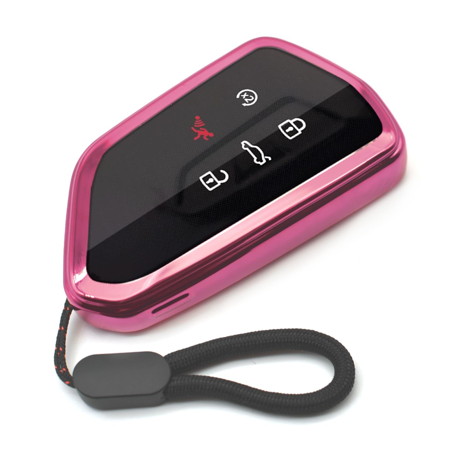 MECHCOS Fit for VW Volkswagen ID.4 Atlas MK8 GTI Golf R Atlas Cross Sport Key Fob Cover Case Remote Holder Skin TPU Protector Keyless Entry Sleeve Accessories