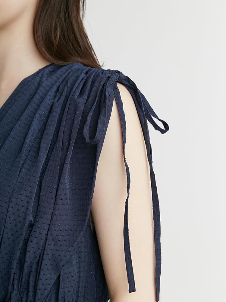 Amazon.co.jp: [セルフォード] カシュクールリボンノースリーブ