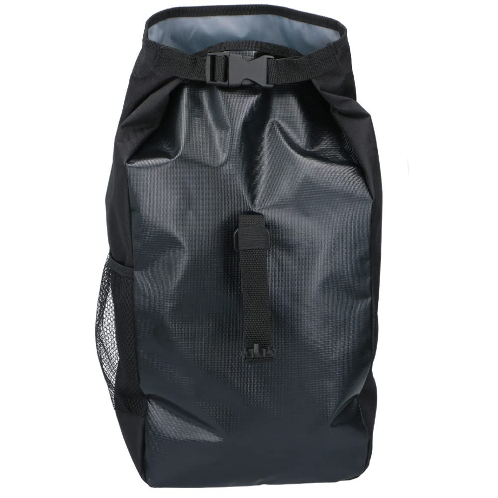 BAKAJI Borsa per Bicicletta Capacità 15 L, Bagaglio Bici Extra Large per Ciclismo, Tessuto Impermeabile Grande Volume, Portabagagli con Tracolla Trasportabile, Materiale Rinforzato Resistente (Blu)