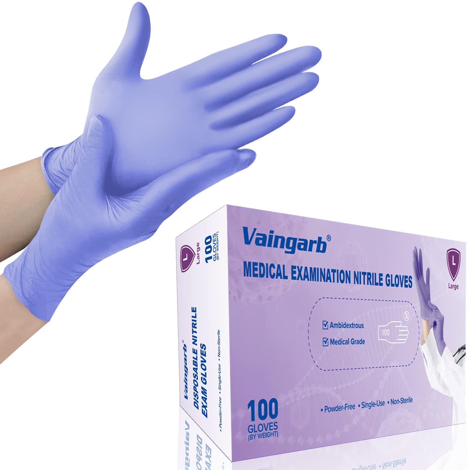 Cool Blue Nitrile Procure Nitrile Gloves Latex Gloves Large