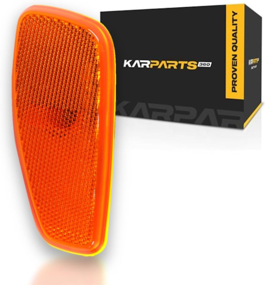 KarParts360 For Jeep Renegade 2015 2016 2017 2018 Side Marker Light Assembly Passenger Side w/Bulbs Replaces CH2551134 CAPA Certified