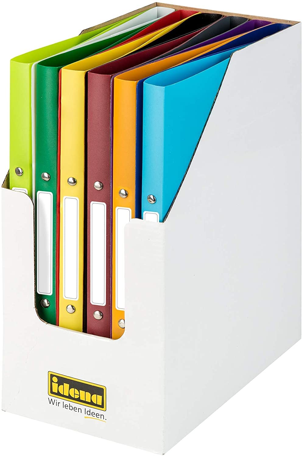 Idena 10426 Ringbuch DIN A4, im 24er Set, 2-Ring-Mechanik, 20 mm breit, in 12 Farben (jede Farbe 2x)