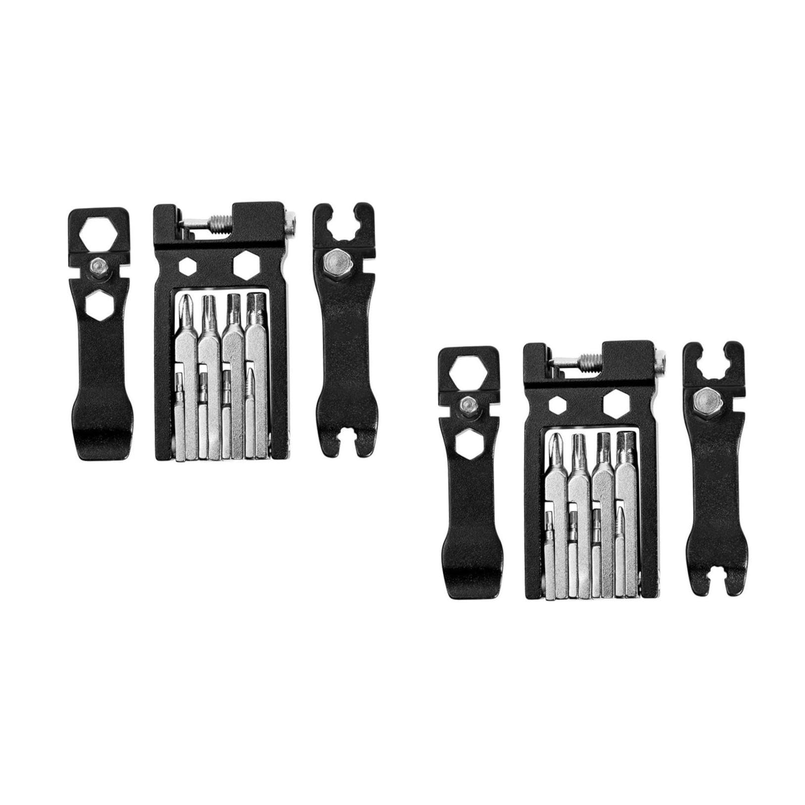 UPKOCH 2 Pezzi Strumento Multi per Riparazione Bici Kit Portatile Cacciavite Chiave e Regolatore per Officina