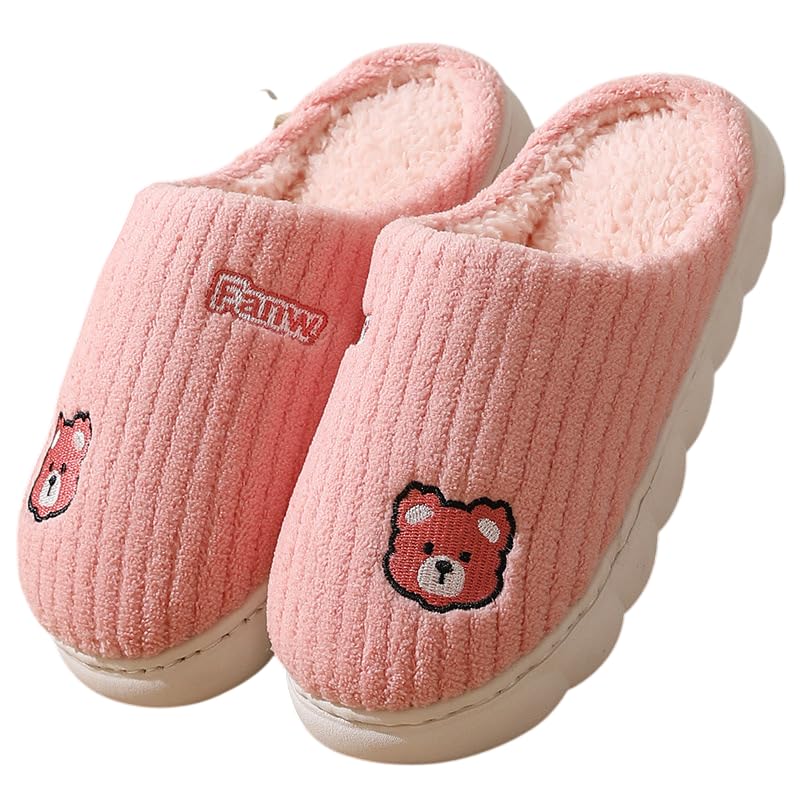 Women Winter Slipper Soft Fleece Lining Woolen Flip Flop Slides Men Indoor Carpet Spa Home Slipper for Bedroom Sandals-image-12