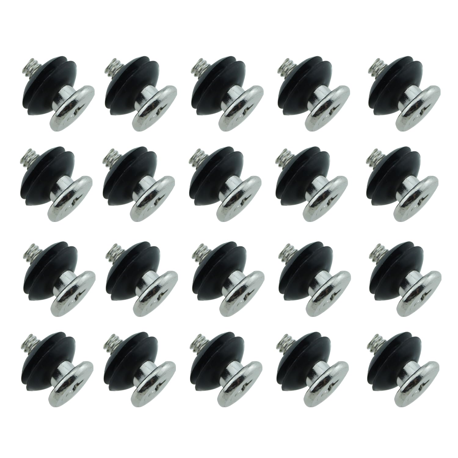 SQXBK 20PCS 3.5 Inch Anti Vibration Mounting Screws Black Hard Disc Vibration Damping Screws Suitable for Computer Chassis Cabinet