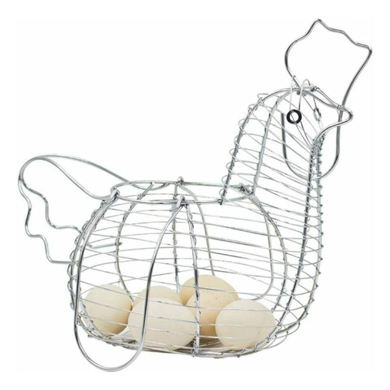 Cesta para Huevos Soporte para Huevos Organizador Cesta de Almacenamiento Cesta para Huevos Contenedor Adorno de gallina Cesta de Cocina Decorativa Estante de Almacenamiento de Huevos