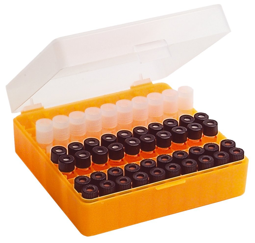 Neolab 2 1967 Neobox 100 scatole impilabili in polipropilene per flaconcini – 12 mm trasparente