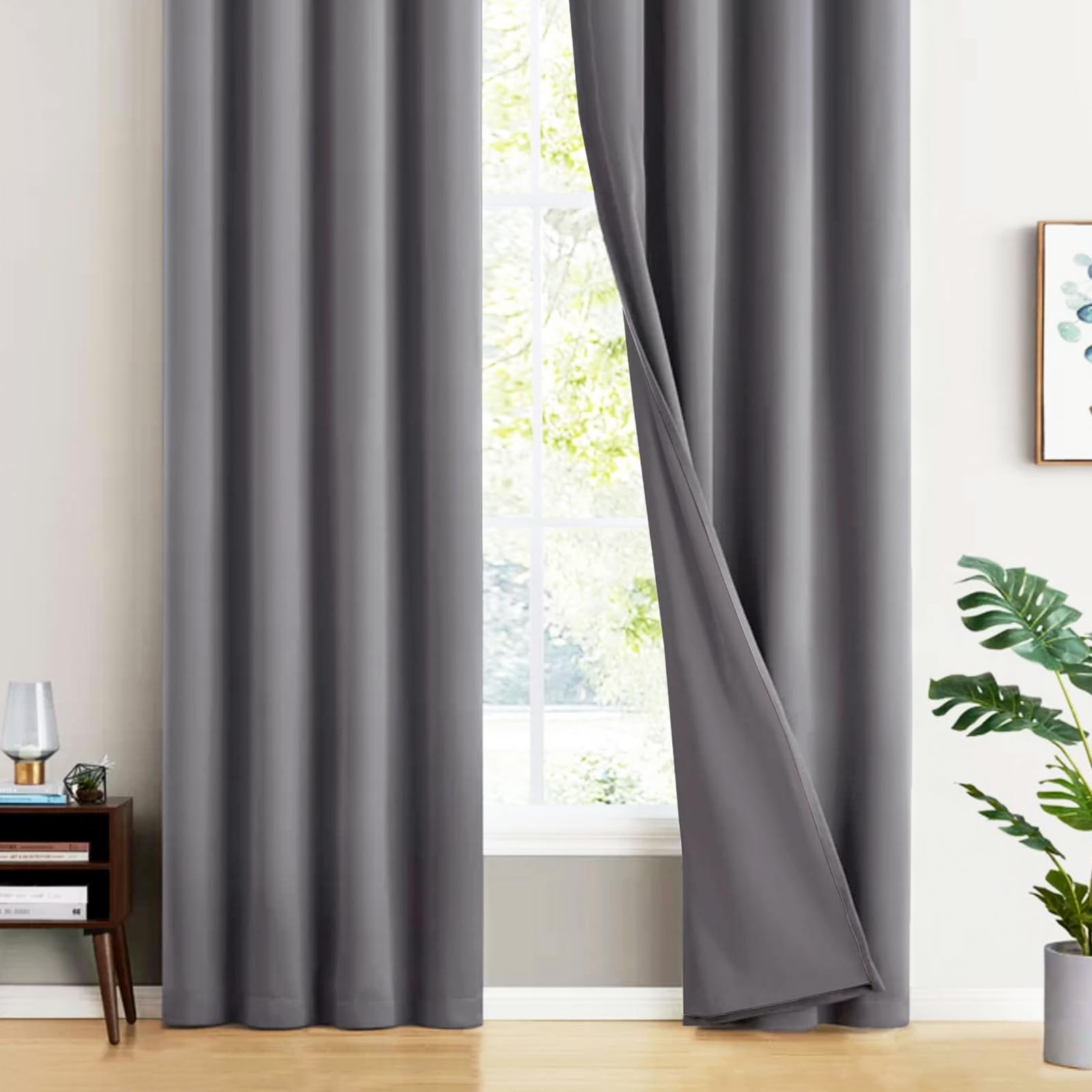 Amazon｜Gemarwel カーテン 遮光カーテン 1級遮光 99.99%遮光率 厚手