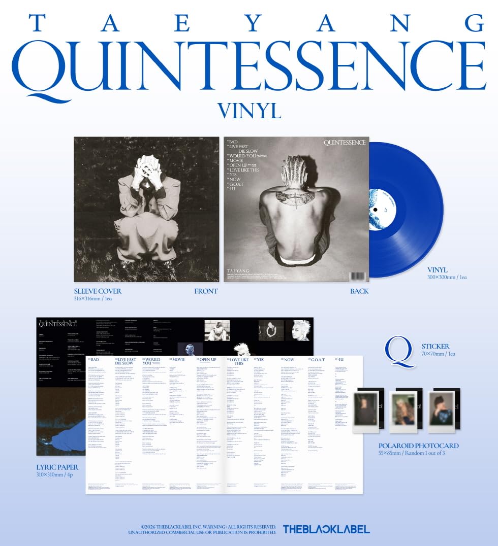 TAEYANG QUINTESSENCE [VINYL Ver.] El cuarto álbum de estudio