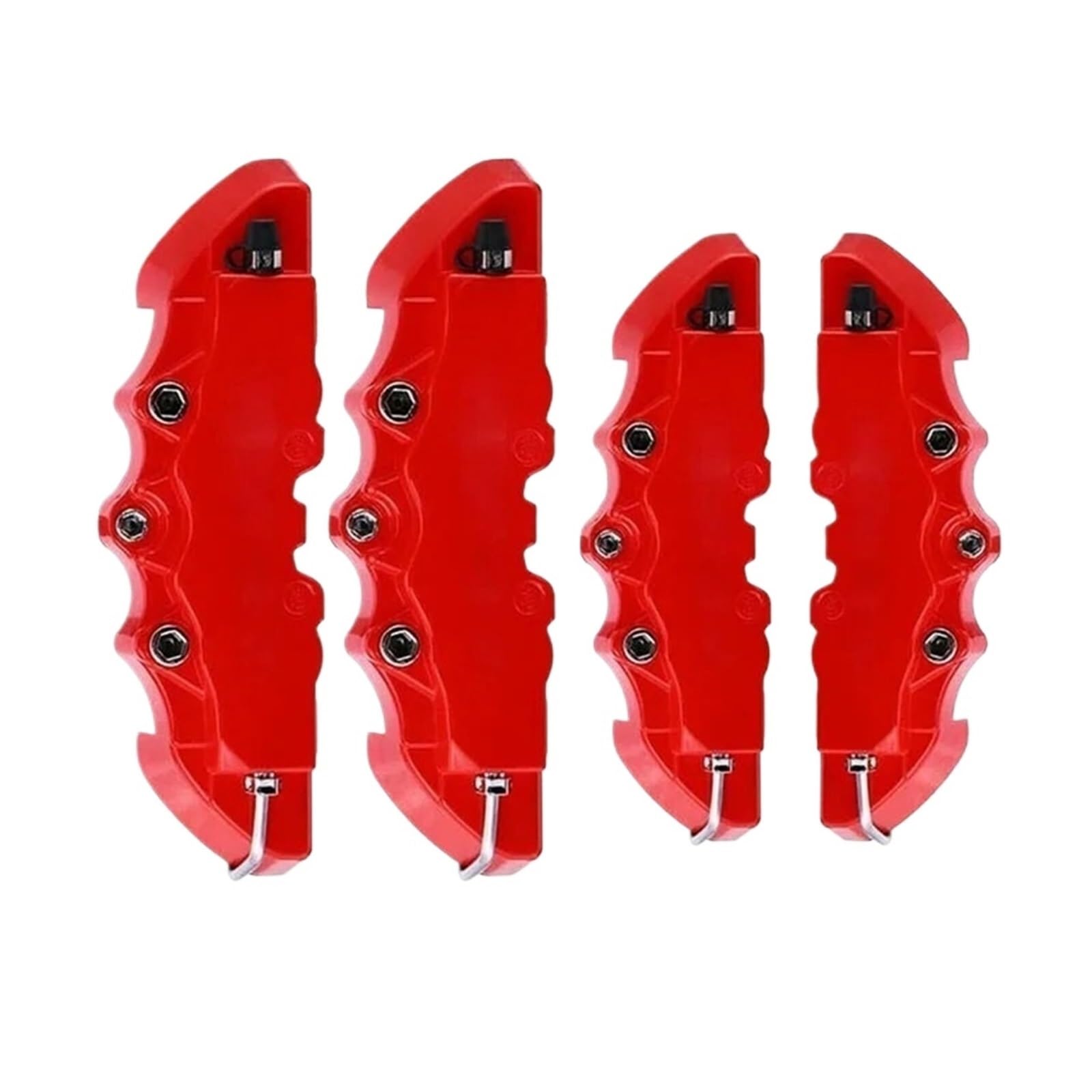 Osłona Zacisku Hamulca Tarczowego 4 sztuki osłon zacisków hamulcowych 3D z przodu i tyłu M+S Racing tworzywa sztucznego, ozdoba piasty koła, części samochodowe Osłona zacisku hamulcowego