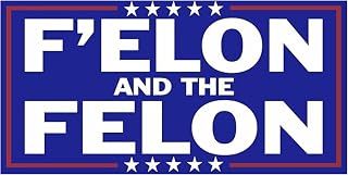 F Elon and The Felon Sticker Funny Anti Trump Elon Musk Sticker Proudly Triggering 1 Star MAGA Morons Who Can't Spell (3 Inch)