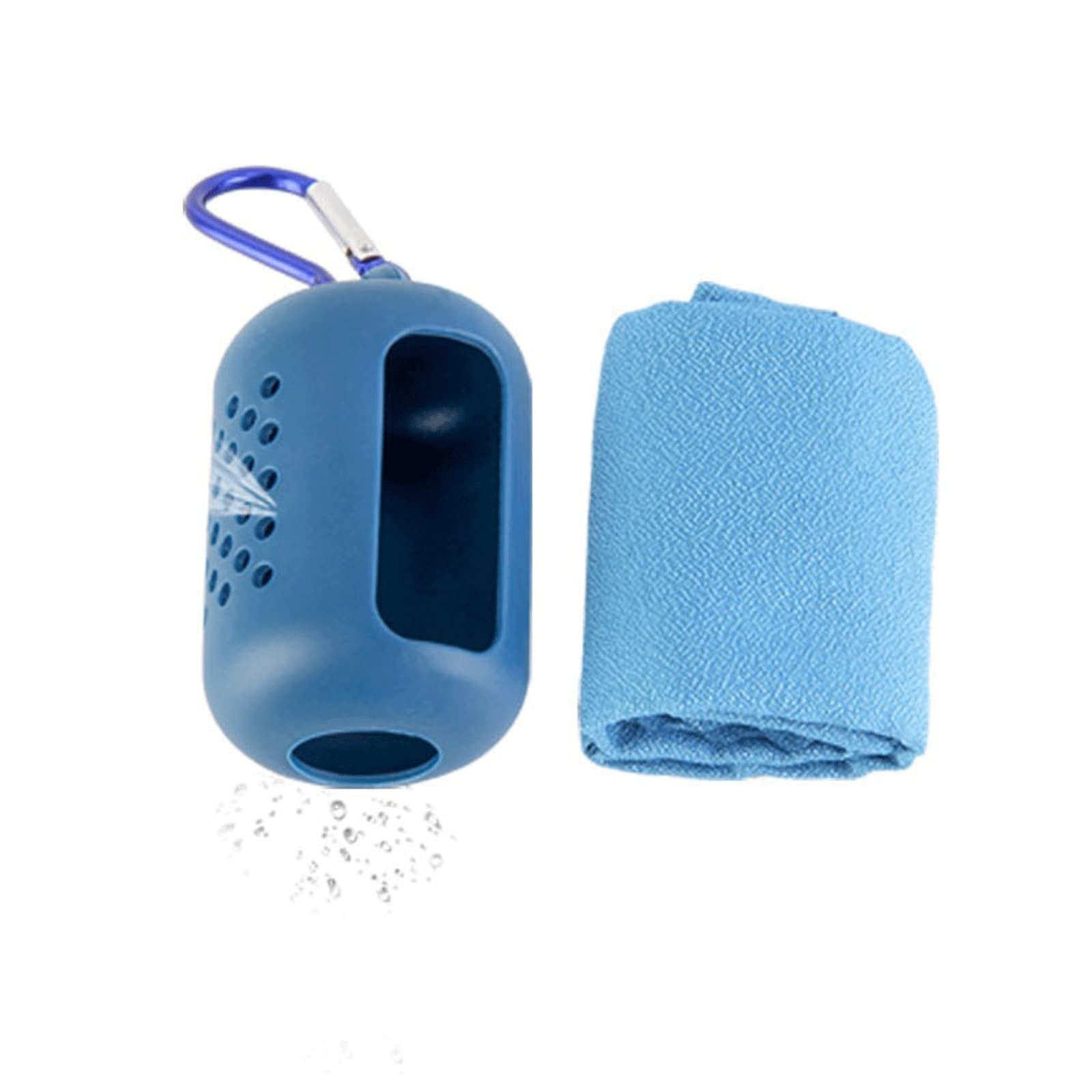 Toallitas de baño Toalla de microfibra Toalla deportiva de viaje Toalla de playa de secado rápido Adecuada para acampar Mochila Gimnasio Correr Nadar Ejercicio Absorbente (A) (Talla única)