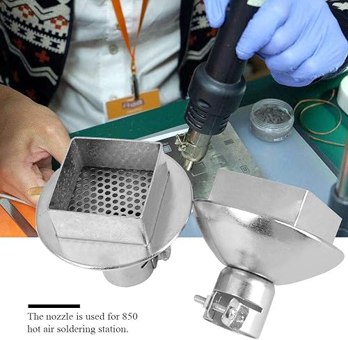 Miniatura 5 de Oumefar Boquilla de pistola de calor para estación de soldadura de aire caliente 850, herramienta de reparación BGA, herramienta de boca de aire