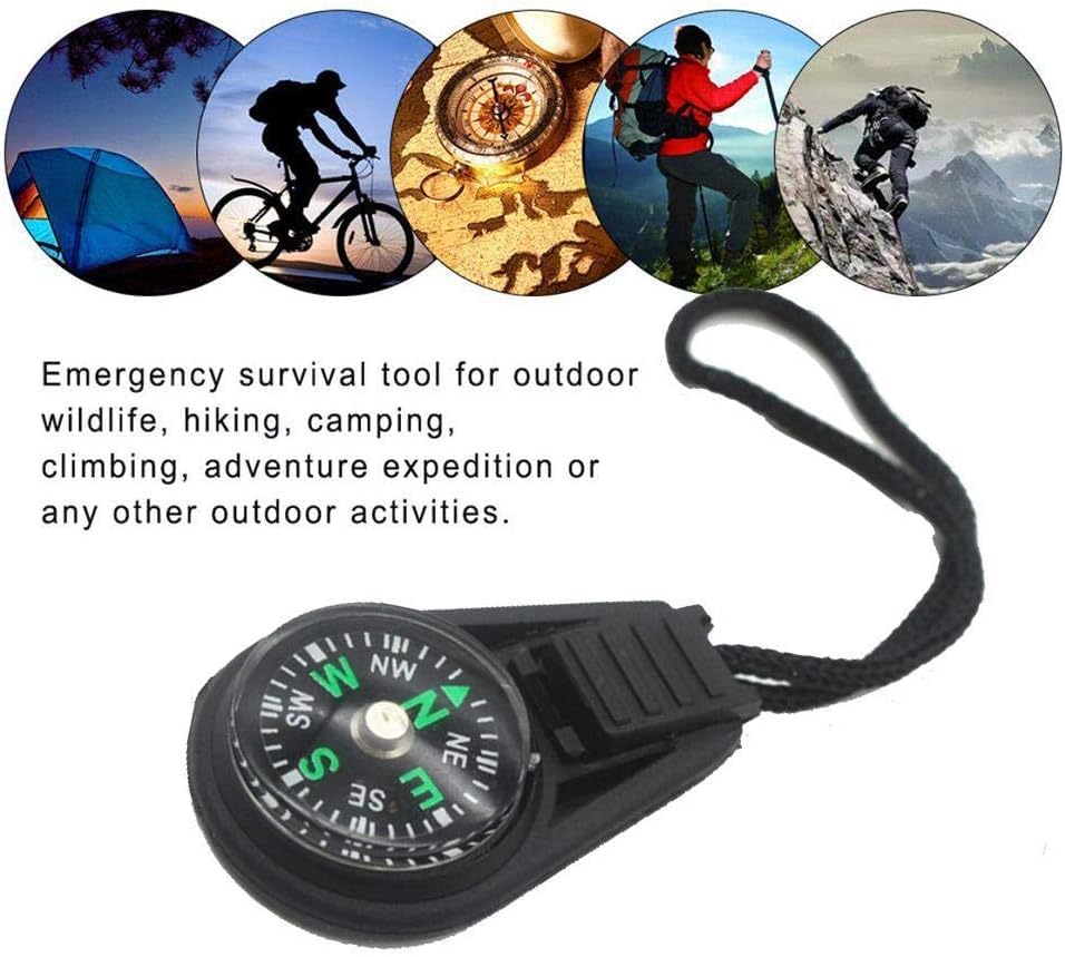 2 Pack brújulas mini portátiles líquidas para camping miniatura 6