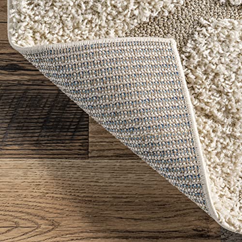 Tapis nuLOOM en polypropylène crème résistant et facile à nettoyer
