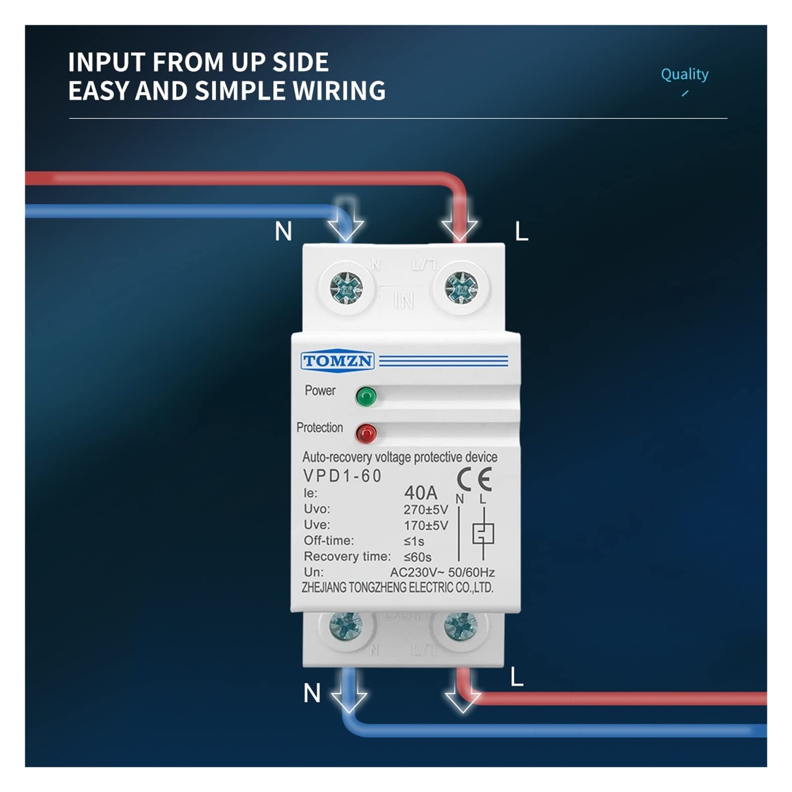 Stabilizzatore Di Tensione 230V 40A Con Protezione Da Sovratensioni - Montaggio Su Guida DIN - Foto 9