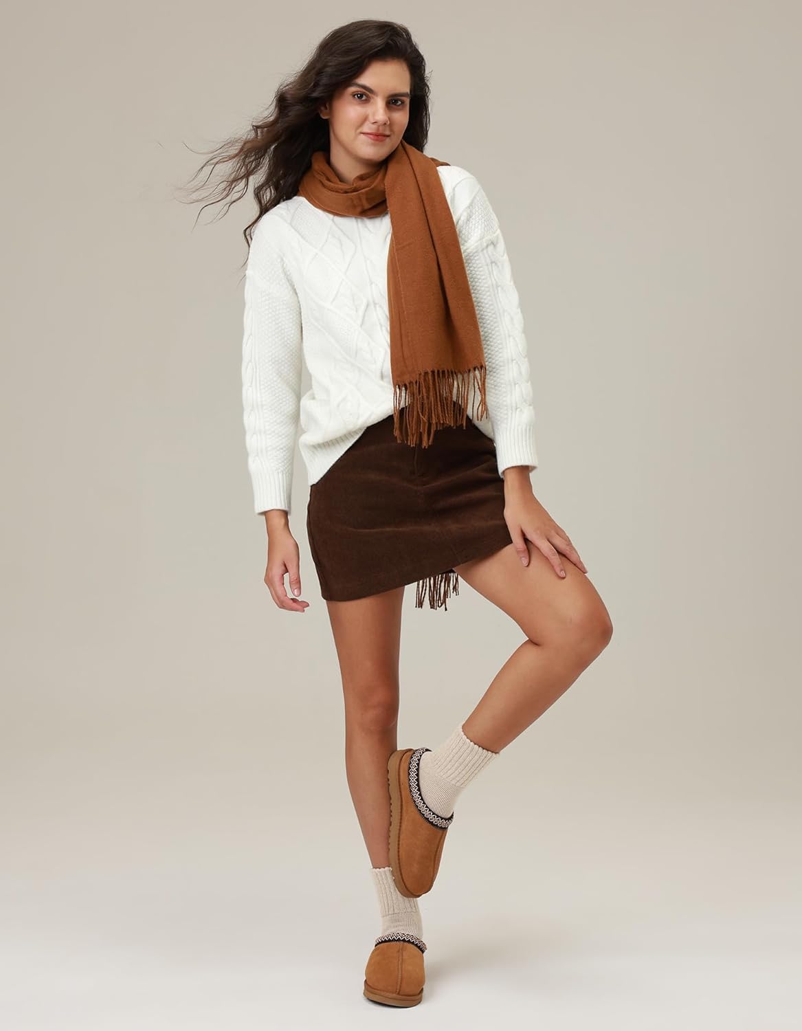 CLOSEMATE Womens Thick Full Cushioned Thermal Warm Boot Socks for Winter 3 Pairs - Image 3