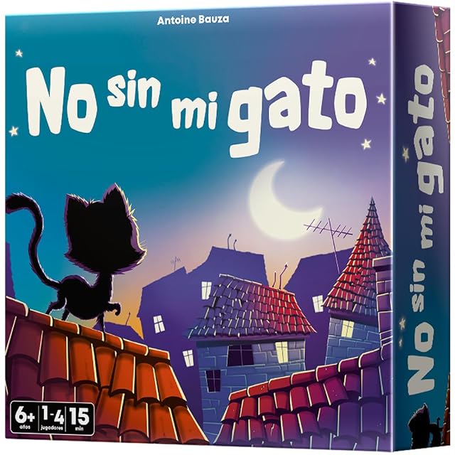 Asmodee No sin mi Gato, Juego de Mesa de Estrategia y Laberintos