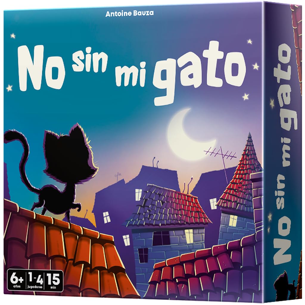 Asmodee No Without My Cat, Spanish Language, Board Game, Age 6+