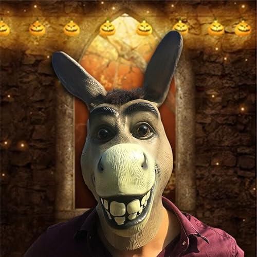 Acessório VBS Compatível com Máscara Festa A Fantasia Máscara Burro