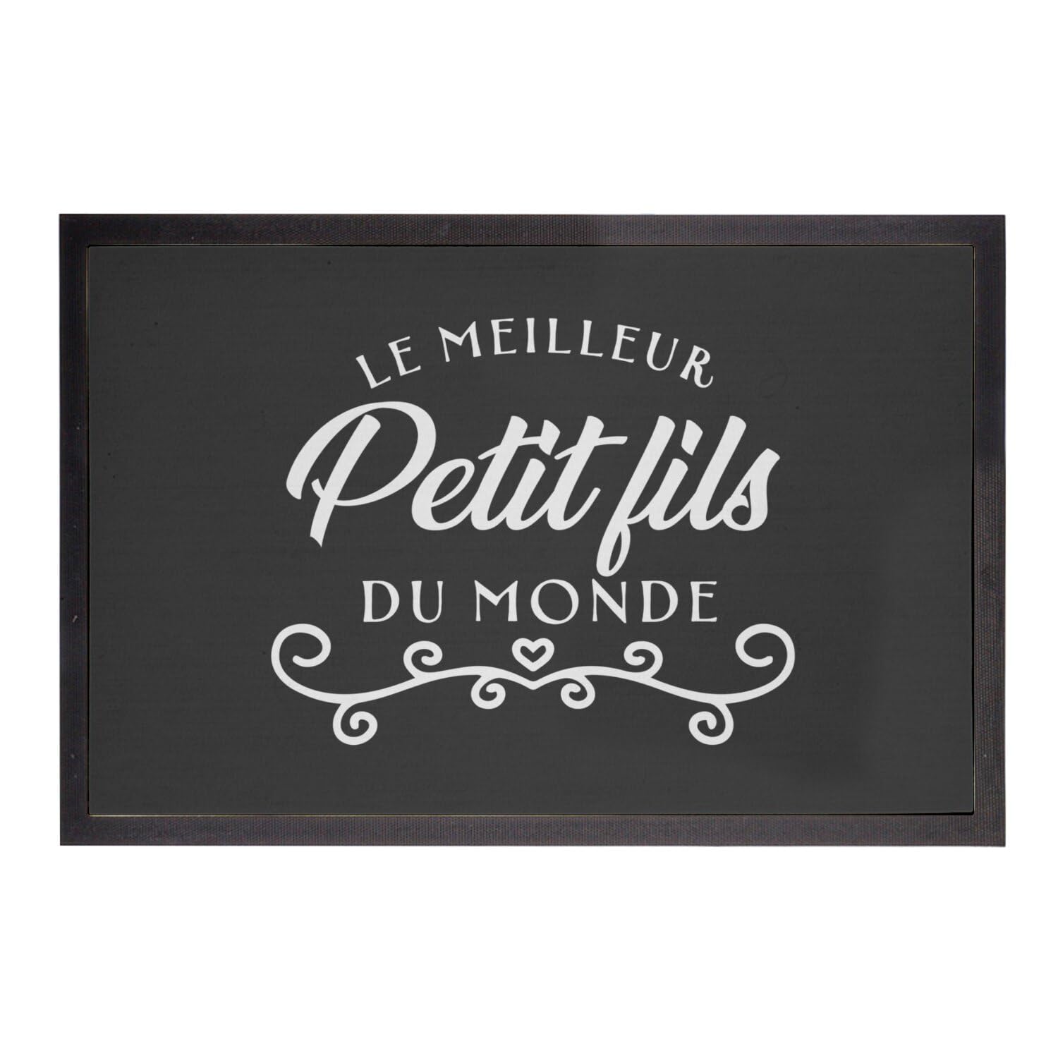 Paillasson Le Meilleur Petit Fils du Monde, tapis 60x40cm cadeau grands-parents