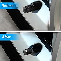 Vista 5 de Tapones para válvulas de neumáticos de automóvil, 4 tapas de vástago de válvula de aleación de aluminio, tapas de válvula de aire de neumáticos a