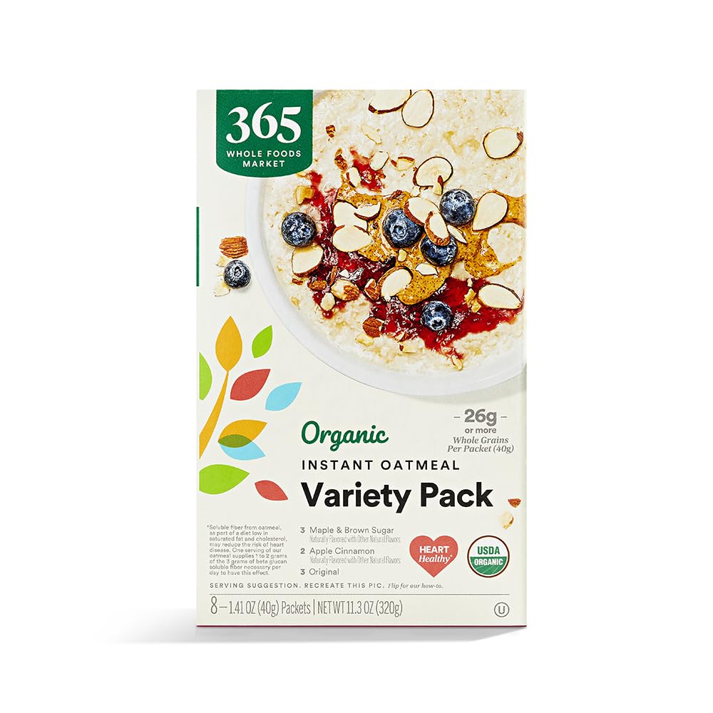 365 by Whole Foods Market, Organic Variety Pack Instant Oatmeal, 11.3 Ounce