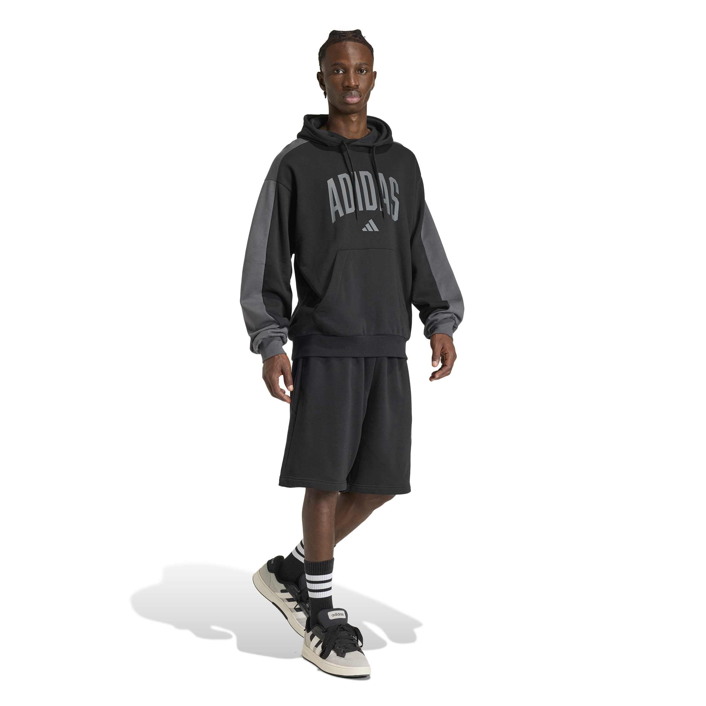 adidas Collegiate Fleece Hoodie Felpa con Cappuccio Uomo (Pacco da 1)