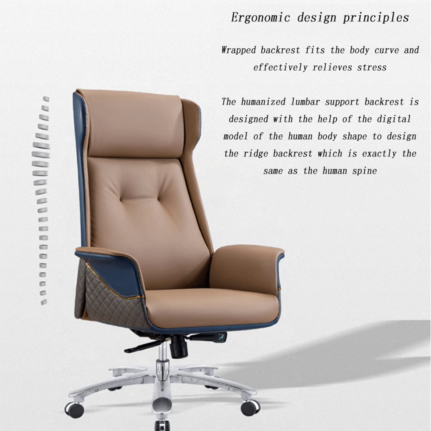 エグゼクティブチェア Amazon.co.jp: レザーボスチェア高級エグゼクティブチェア、125