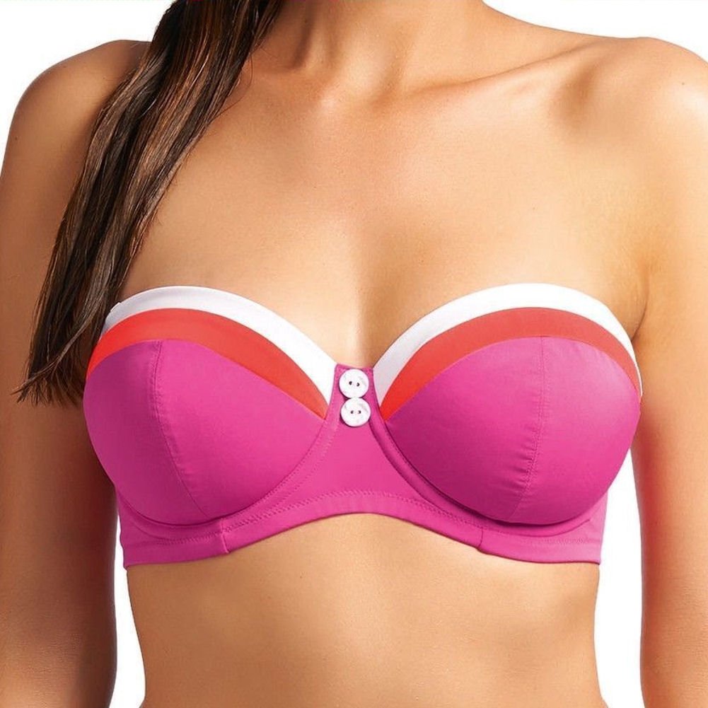 Freya Revival Bandeau Bikini Top Sorbet 32F