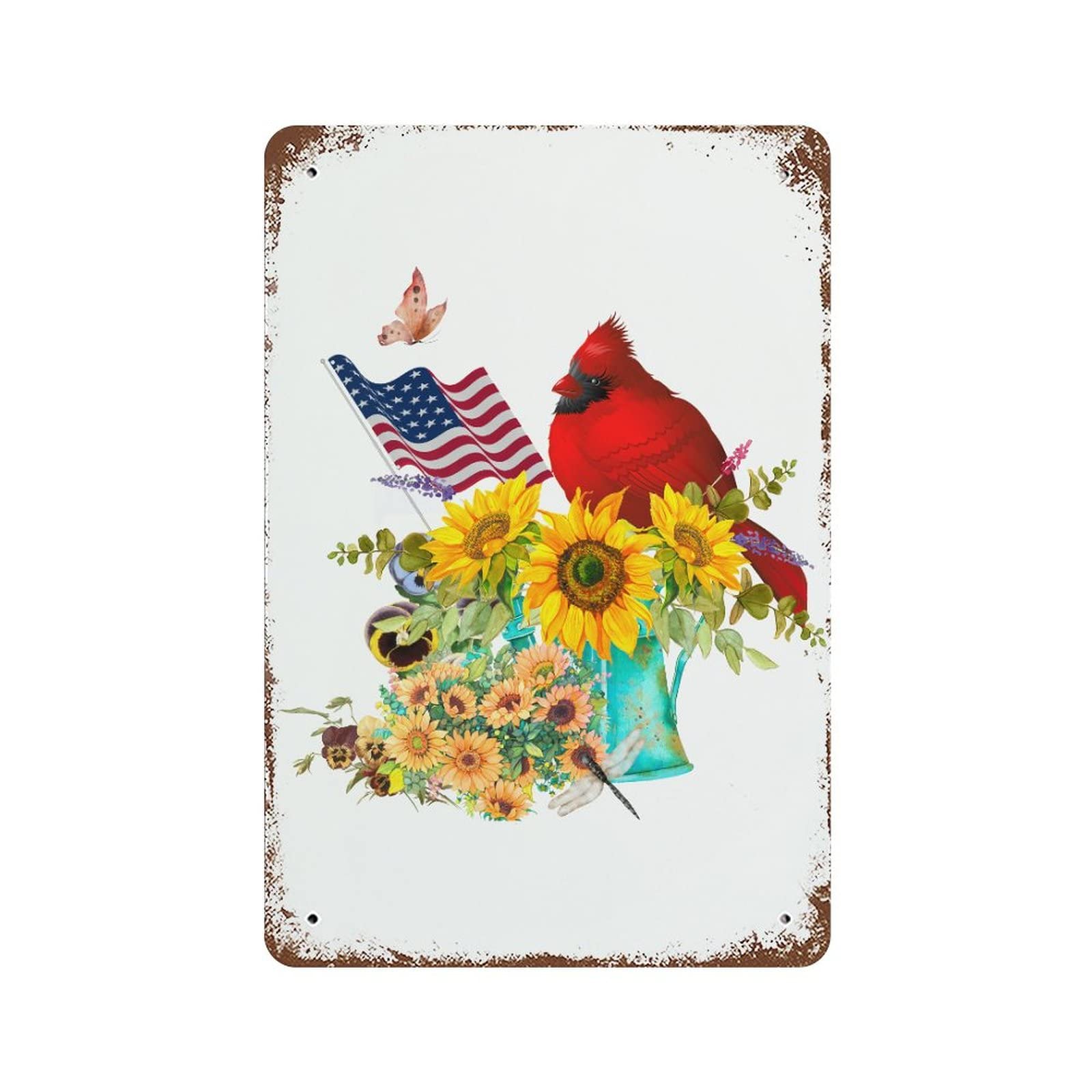 Panneau en métal de garage style USA pour embellir votre décoration de porte de maison