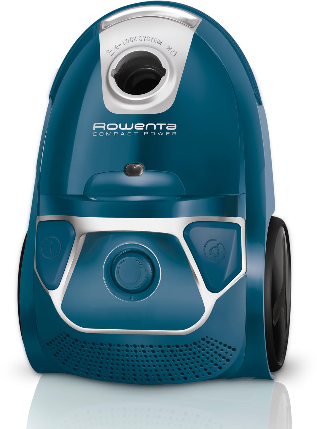 Rowenta Aspirateur ultra silencieux 750 W = 2000 W avec sac, filtre hygiénique, embout pour parquet - Bleu avec sac Swirl Bodenstaubsauger bleu