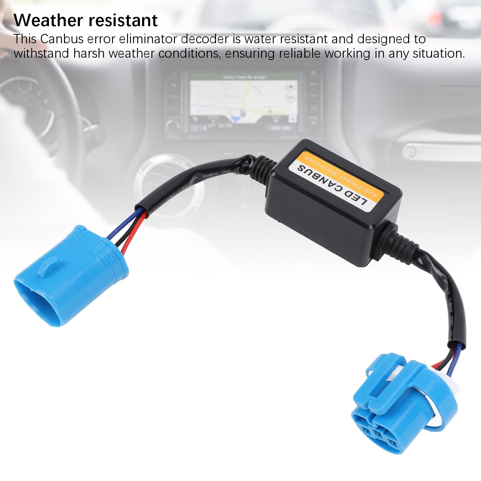 2 Pièces Décodeur Canbus de Phare LED de Voiture, Kit de Résistance de Faisceau d'Avertissement d'erreur de Scintillement pour les Modèles