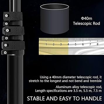 Electric Solar Photovoltaic Panel Cleaning(Double Head),3.5m/5.5m/7.5m Extendable Solar Panel Cleaning Brush(Plug-In + Lithium Battery),Strong Cleaning Power, Outdoor Washing Device Tool ,5.5m