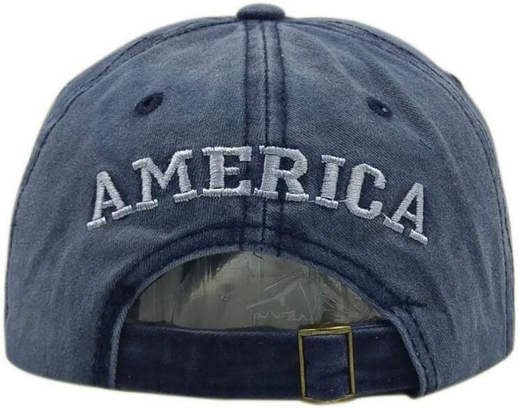 Cappello Baseball Bandiera Americana - Militare, Cotone, Regolabile - Foto 5